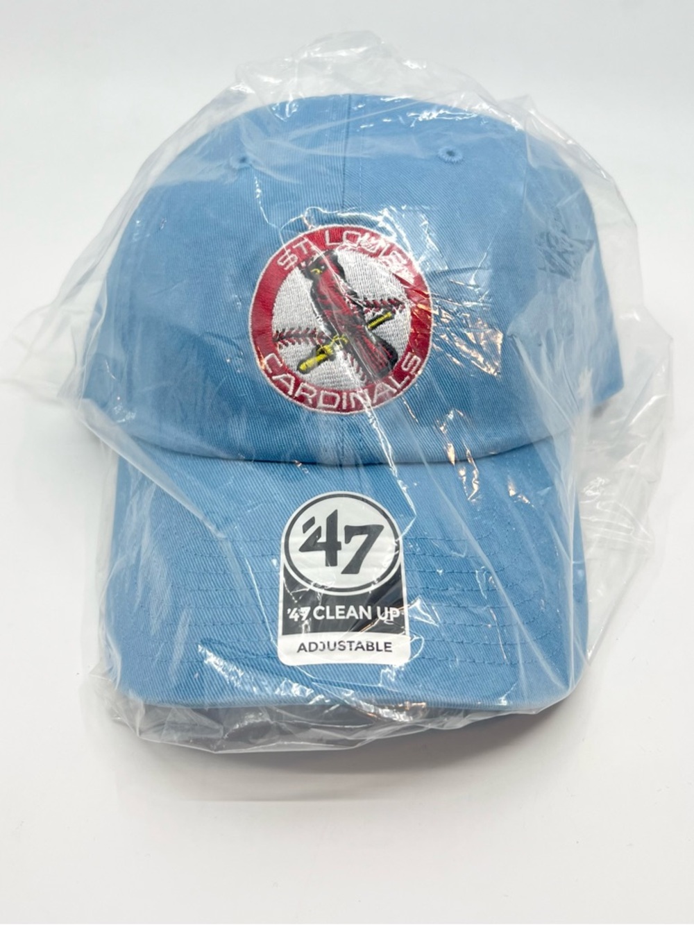 St. Louis Cardinals '47 Brand Clean Up Strapback Powder Blue Hat MLB - BRAND NEW